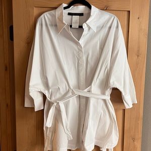 Marina Rinaldi cotton wrap blouse